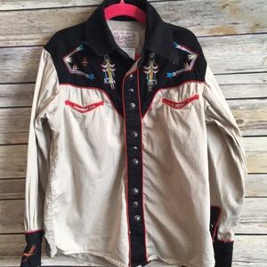 Tru West Rockmount Ranch Wear Cowboy Shirt